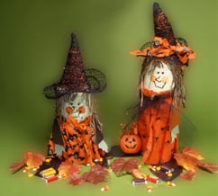 Cute easy witch kids craft and center piece