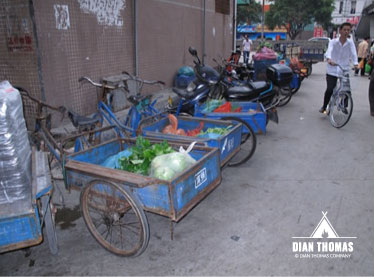 Bike - Main transportation to the Chinese farmers market