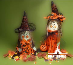 Create easy DIY bewitching witches DIY Halloween home décor.